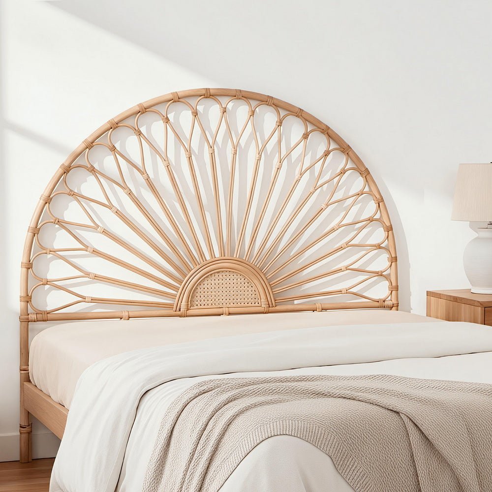 Bed Headboard Double Bedhead Rattan - MARI Pine - Furniture > Bedroom > Headboards - Rivercity House & Home Co. (ABN 18 642 972 209) - Affordable Modern Furniture Australia