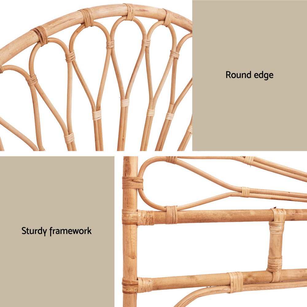 Bed Headboard Double Bedhead Rattan - MARI Pine - Furniture > Bedroom > Headboards - Rivercity House & Home Co. (ABN 18 642 972 209) - Affordable Modern Furniture Australia