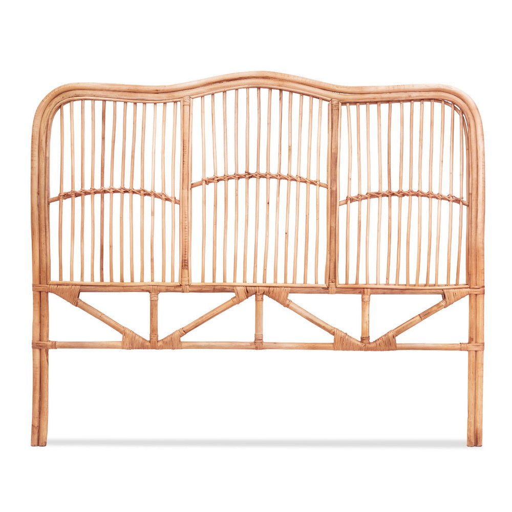 Bed Headboard Double Bedhead Rattan - NERO Pine - Furniture > Bedroom > Headboards - Rivercity House & Home Co. (ABN 18 642 972 209) - Affordable Modern Furniture Australia