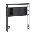Bed Headboard King Single Storage Bedhead Charging Station Black