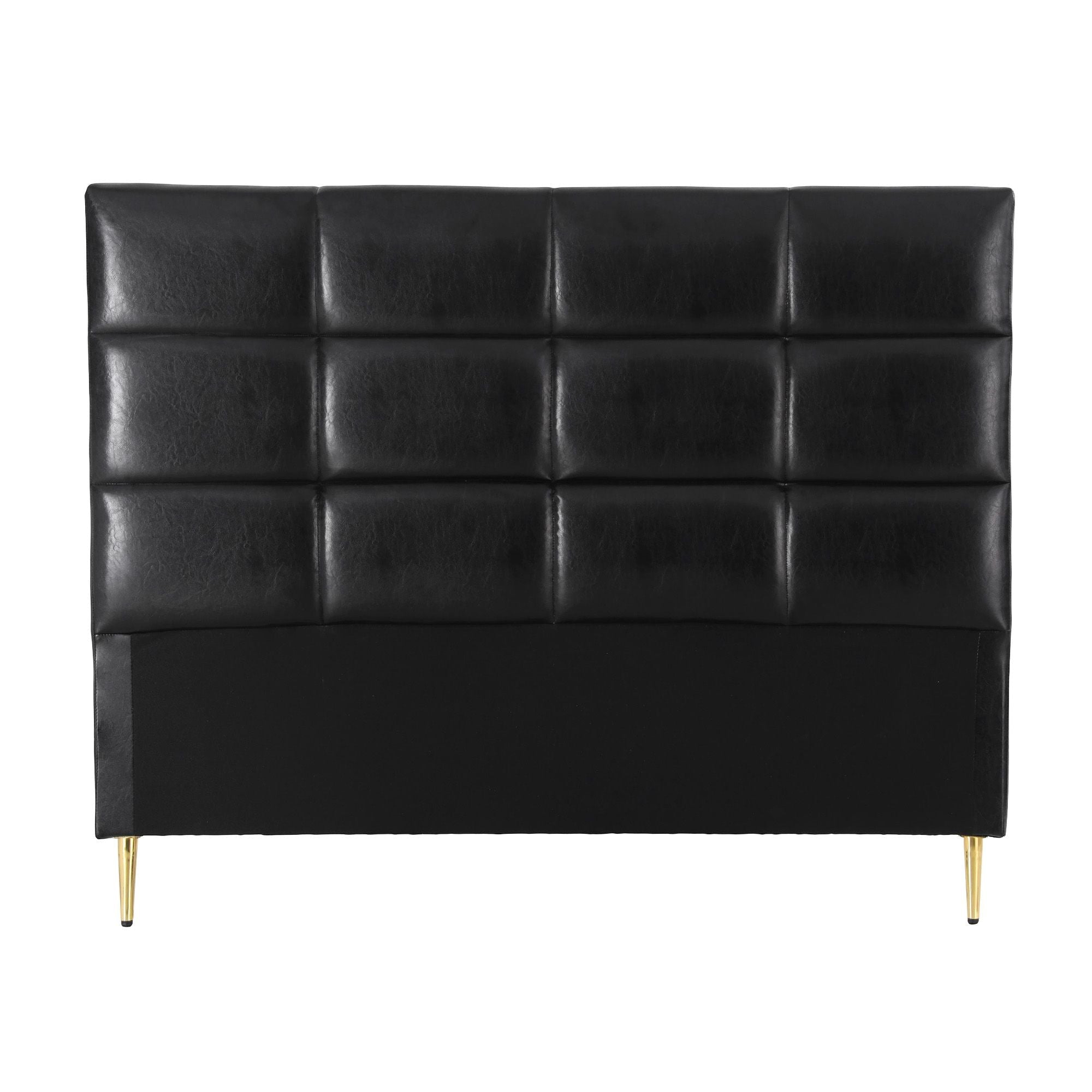 Bed Headboard Queen Bedhead PU Leather Black - Furniture > Bedroom > Headboards - Rivercity House & Home Co. (ABN 18 642 972 209) - Affordable Modern Furniture Australia