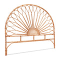 MARI Queen Bed Headboard Rattan Bedhead - Pine