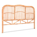 NERO Queen Rattan Bed Headboard - Pine