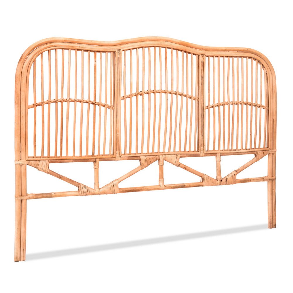 Bed Headboard Queen Bedhead Rattan - NERO Pine - Furniture > Bedroom > Headboards - Rivercity House & Home Co. (ABN 18 642 972 209) - Affordable Modern Furniture Australia