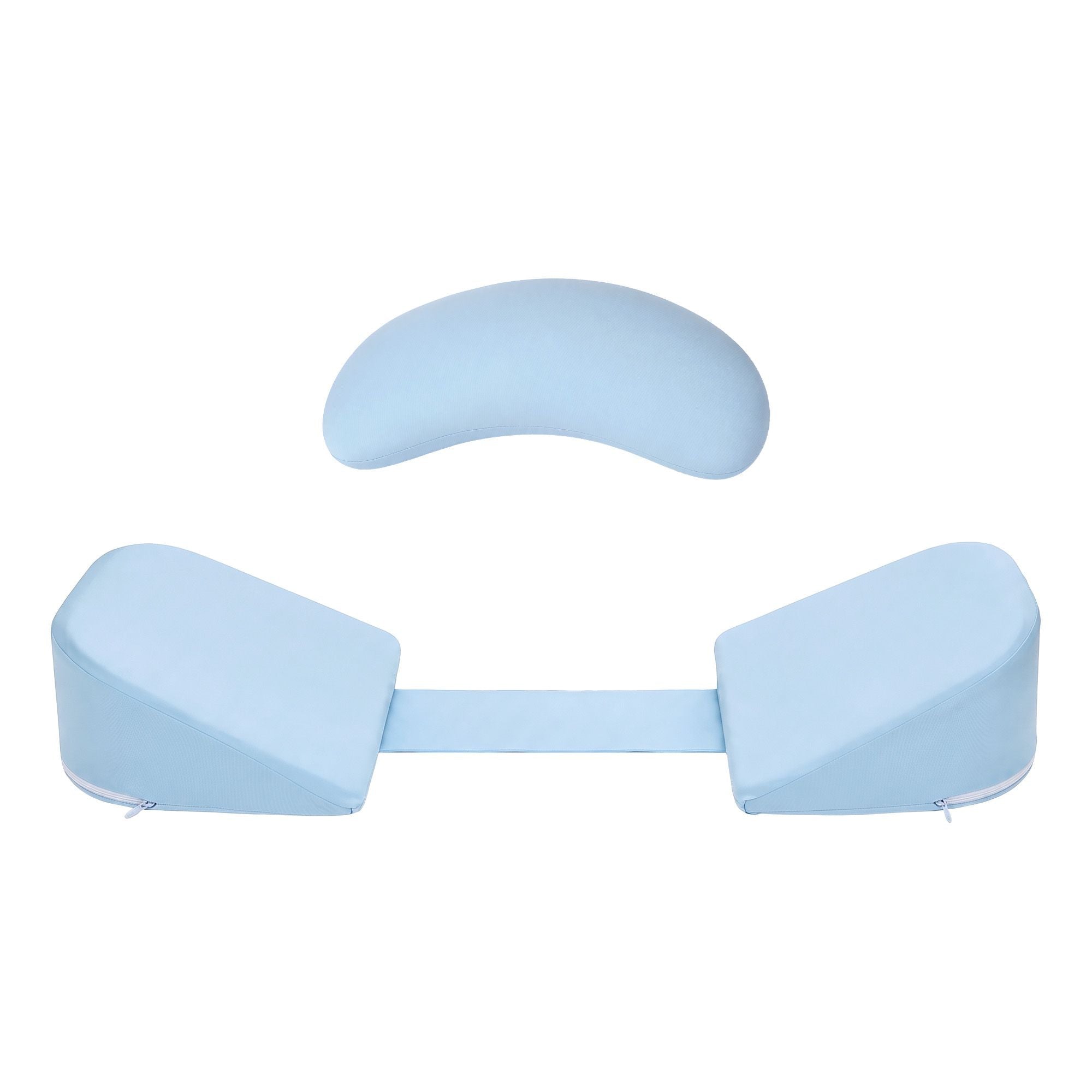 Bedding Memory Foam Pregnancy Pillow Adjustable with Concave Curve Design, Support for Back, Belly, and Hips, Blue - Home & Garden > Bedding > Pillows - Rivercity House & Home Co. (ABN 18 642 972 209) - Affordable Modern Furniture Australia
