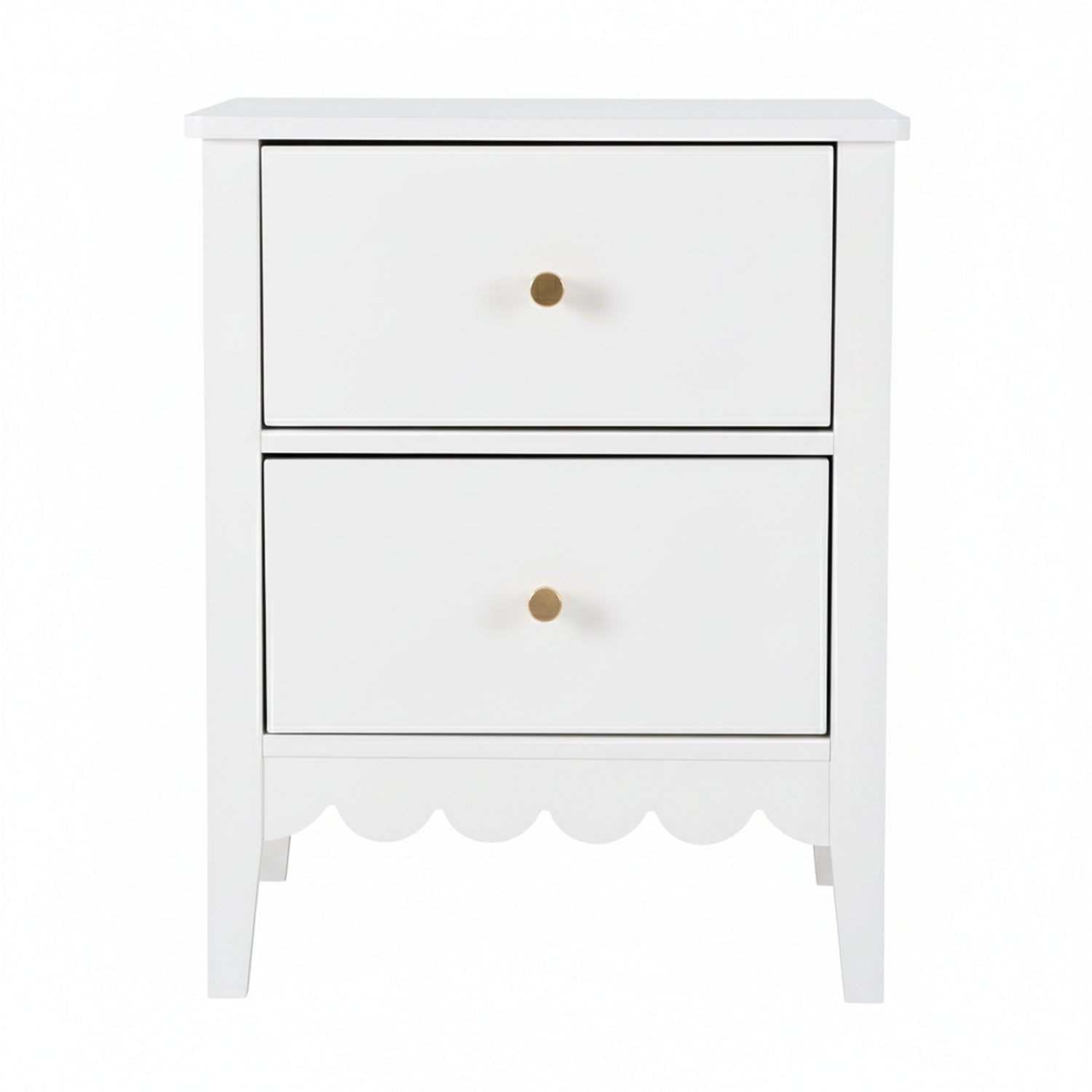 Bedside Table 2 Drawers Bedroom Storage Nightstand White - Furniture > Bedroom > Bedside Tables - Rivercity House & Home Co. (ABN 18 642 972 209) - Affordable Modern Furniture Australia