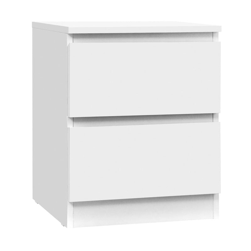 Bedside Table Cabinet Lamp Side Tables Drawers Nightstand Unit White - Furniture > Bedroom - Rivercity House & Home Co. (ABN 18 642 972 209) - Affordable Modern Furniture Australia