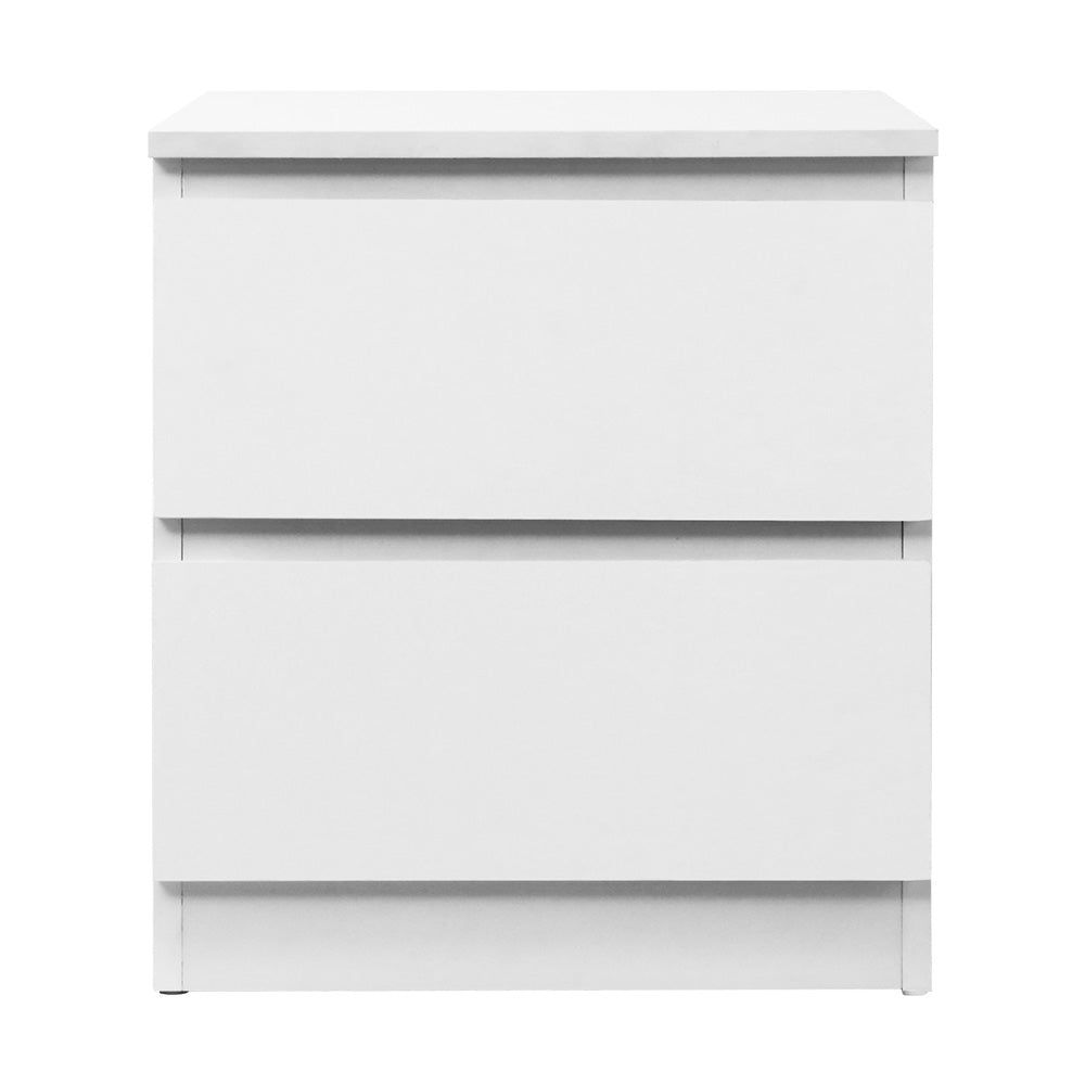 Bedside Table Cabinet Lamp Side Tables Drawers Nightstand Unit White - Furniture > Bedroom - Rivercity House & Home Co. (ABN 18 642 972 209) - Affordable Modern Furniture Australia