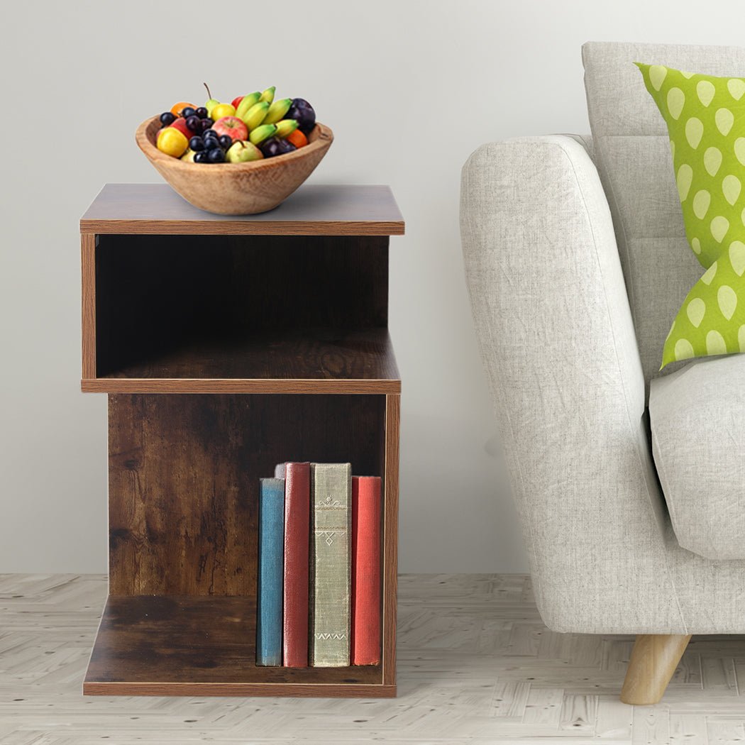 Bedside Tables Drawers Side Table Oak - Rivercity House & Home Co. (ABN 18 642 972 209) - Affordable Modern Furniture Australia