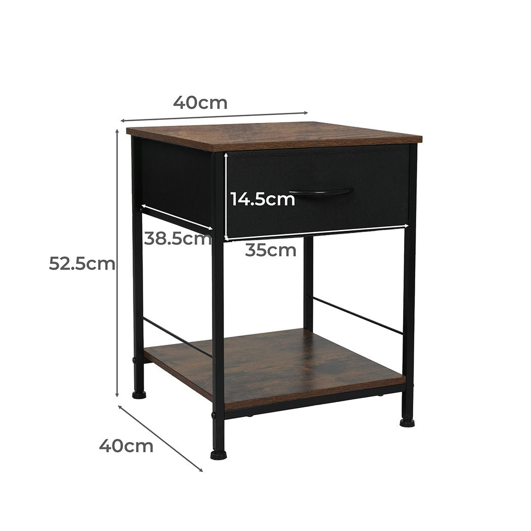 Bedside Tables End Table Storage - Rivercity House & Home Co. (ABN 18 642 972 209) - Affordable Modern Furniture Australia