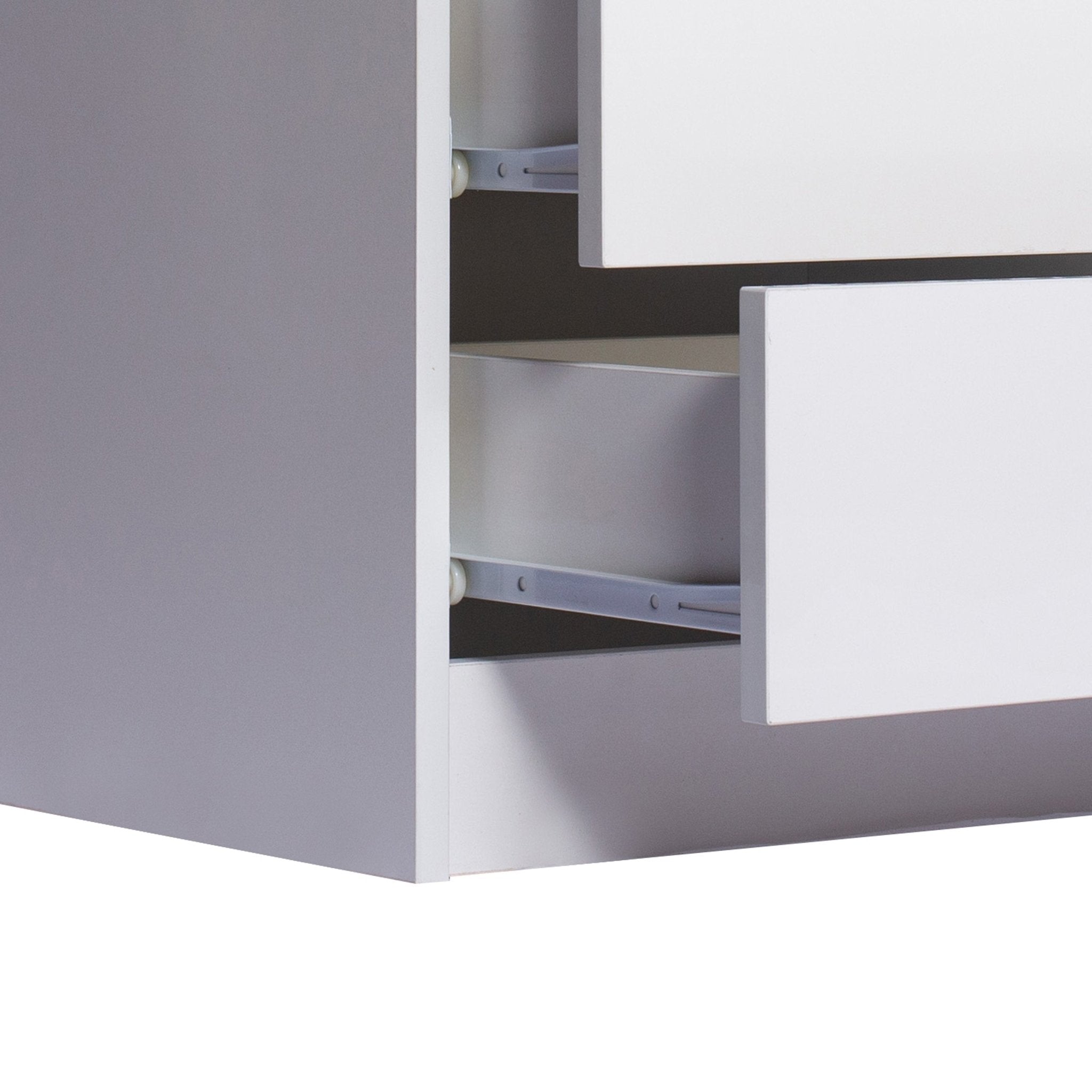 Bedside Tables RGB LED Side Table White - Rivercity House & Home Co. (ABN 18 642 972 209) - Affordable Modern Furniture Australia