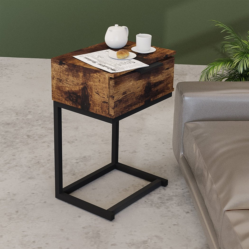 Bedside Tables Side End Table - Rivercity House & Home Co. (ABN 18 642 972 209) - Affordable Modern Furniture Australia