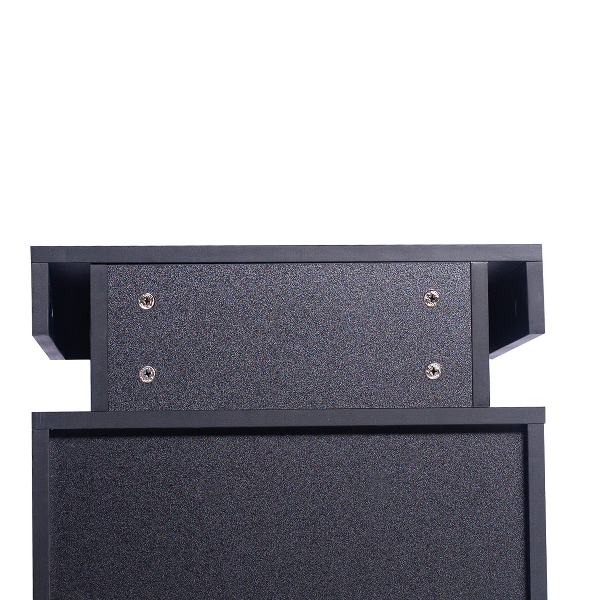 Bedside Tables Side Table 2 Drawers Black - Rivercity House & Home Co. (ABN 18 642 972 209) - Affordable Modern Furniture Australia