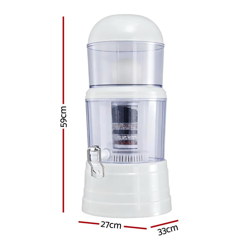 Benchtop Water Filter 14L Gravity Multi - Stage BPA - Free Home Camping - Tools > Industrial Tools > Water Filtration Accessories - Rivercity House & Home Co. (ABN 18 642 972 209) - Affordable Modern Furniture Australia
