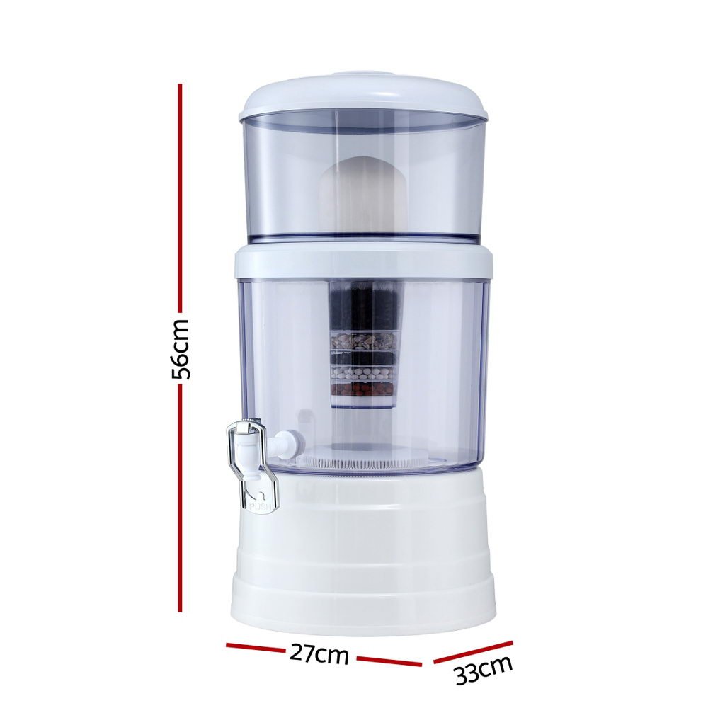 Benchtop Water Filter 16L Gravity Multi - Stage BPA - Free Home Camping - Tools > Industrial Tools > Water Filtration Accessories - Rivercity House & Home Co. (ABN 18 642 972 209) - Affordable Modern Furniture Australia