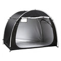 Bike Storage Tent Waterproof UV Resistant with Ventilation - Black