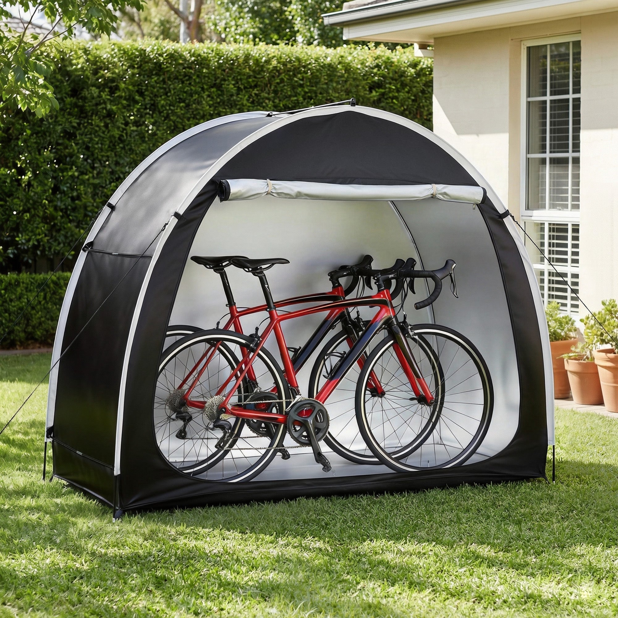 Bike Storage Tent Waterproof Outdoor UV Protection Shelter w/ Large Space - Home & Garden > Travel > Duffel Bags - Rivercity House & Home Co. (ABN 18 642 972 209) - Affordable Modern Furniture Australia