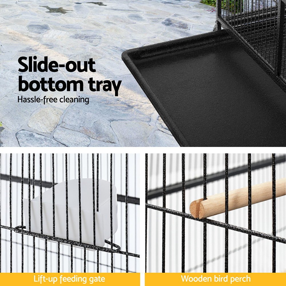 Bird Cage Large Cages 160cm Parrot Aviary Stand - Alone Budgie Wheels Castor - Pet Care > Bird > Bird Cages & Stands - Rivercity House & Home Co. (ABN 18 642 972 209) - Affordable Modern Furniture Australia