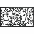 Bird Metal Wall Art 81x46 cm - Black