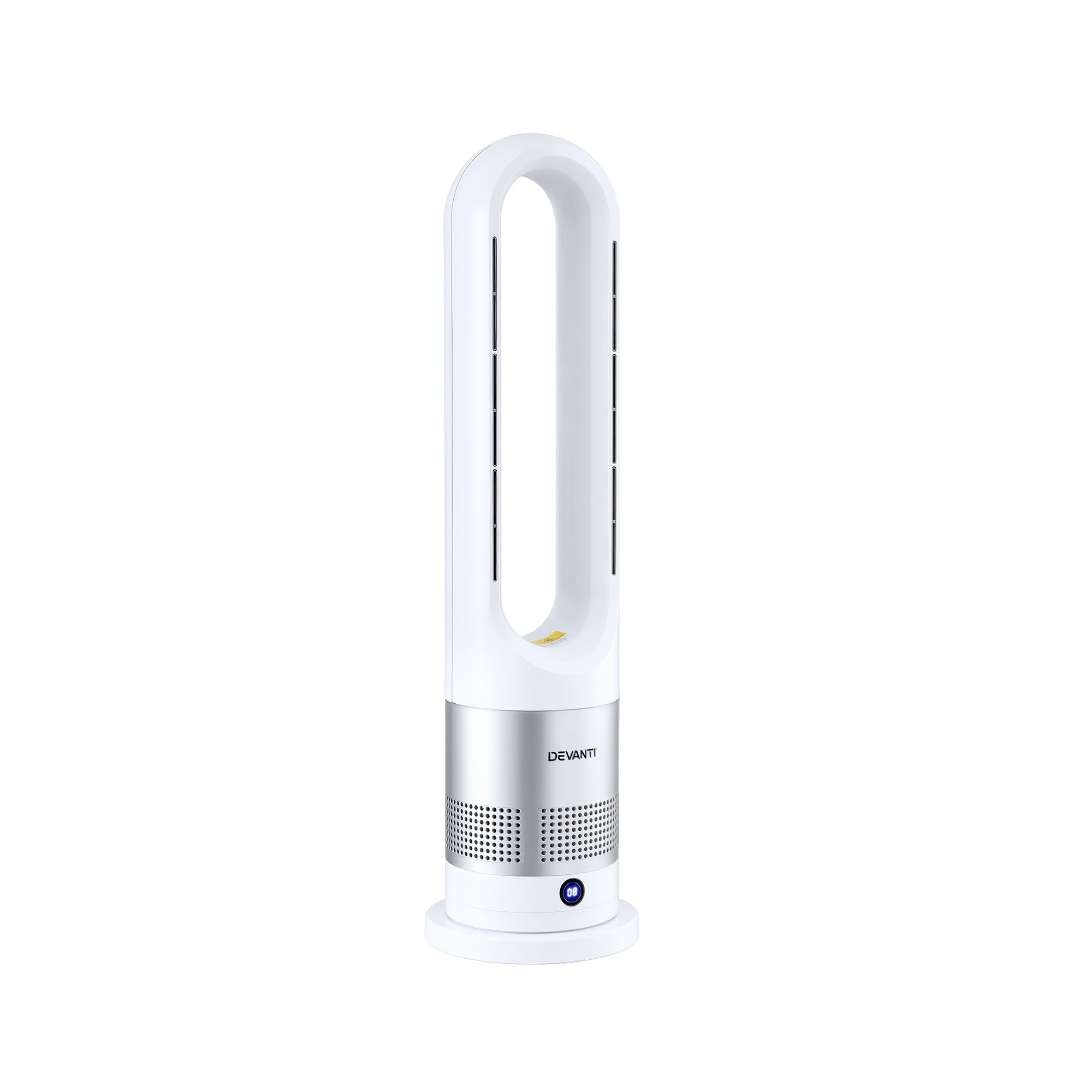 Bladeless Tower Fan Heater and Cooler 2in1 Portable Oscillation Fan for Bedroom Room Office Use White - Appliances > Heaters > Electric Heaters - Rivercity House & Home Co. (ABN 18 642 972 209) - Affordable Modern Furniture Australia