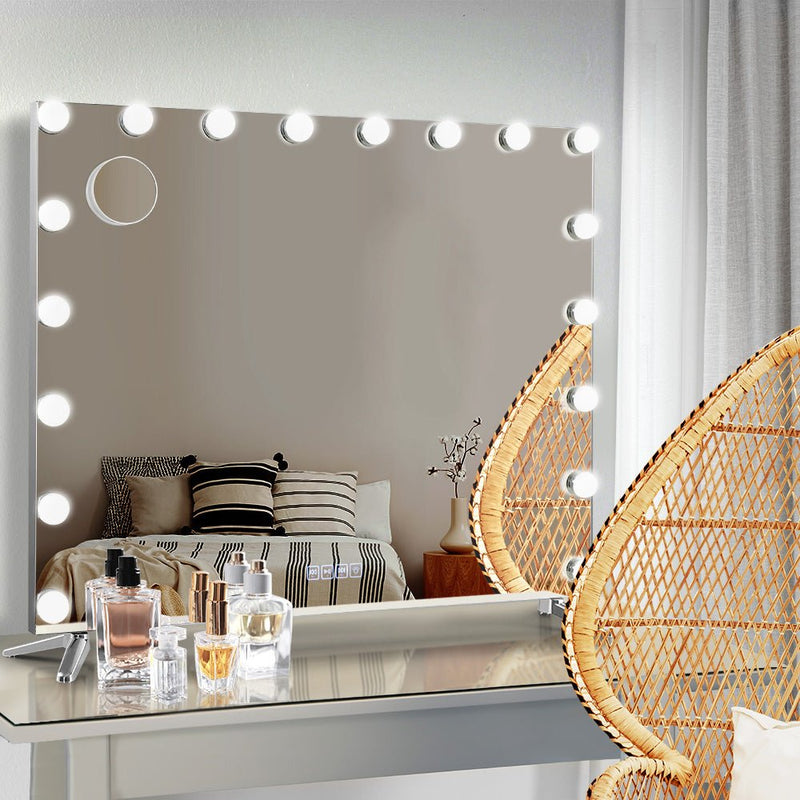 Bluetooth Makeup Mirror with Light Hollywood LED Wall Mounted Cosmetic - Health & Beauty > Makeup Mirrors - Rivercity House & Home Co. (ABN 18 642 972 209) - Affordable Modern Furniture Australia