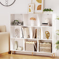 Bookshelf 3 Tiers 10 Cubes - CORA White