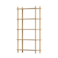 5-Tier Wooden Bookshelf Storage Rack Pine - 80x30x150cm