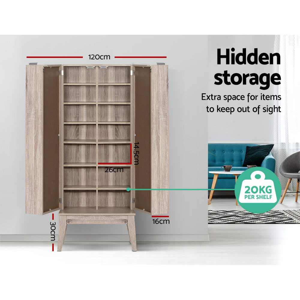 Bookshelf CD Storage Rack - BERG Oak - Furniture > Office - Rivercity House & Home Co. (ABN 18 642 972 209) - Affordable Modern Furniture Australia