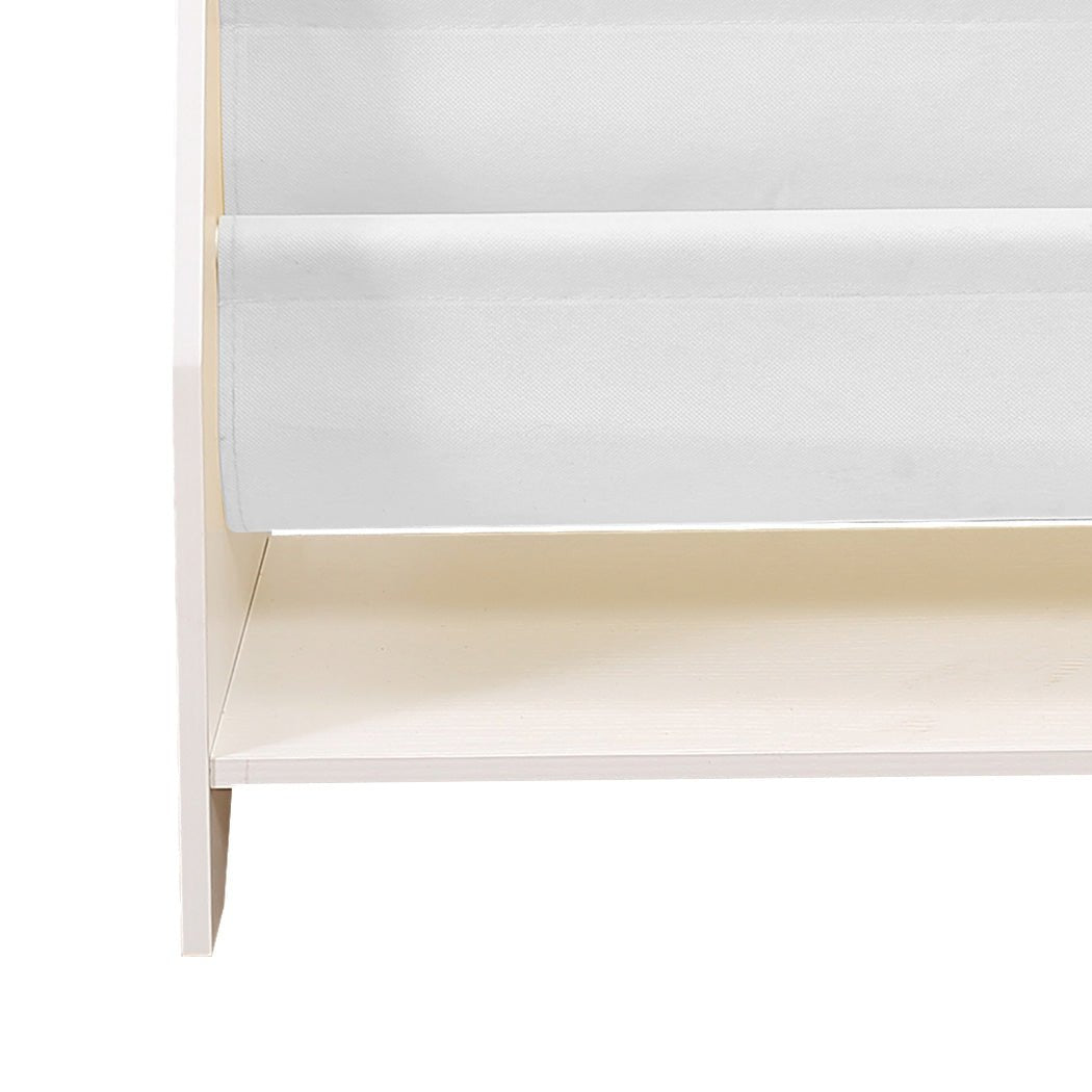 BoPeep Kids 4 - Tier Bookshelf Bookcase with Magazine Shelf - White - Rivercity House & Home Co. (ABN 18 642 972 209) - Affordable Modern Furniture Australia
