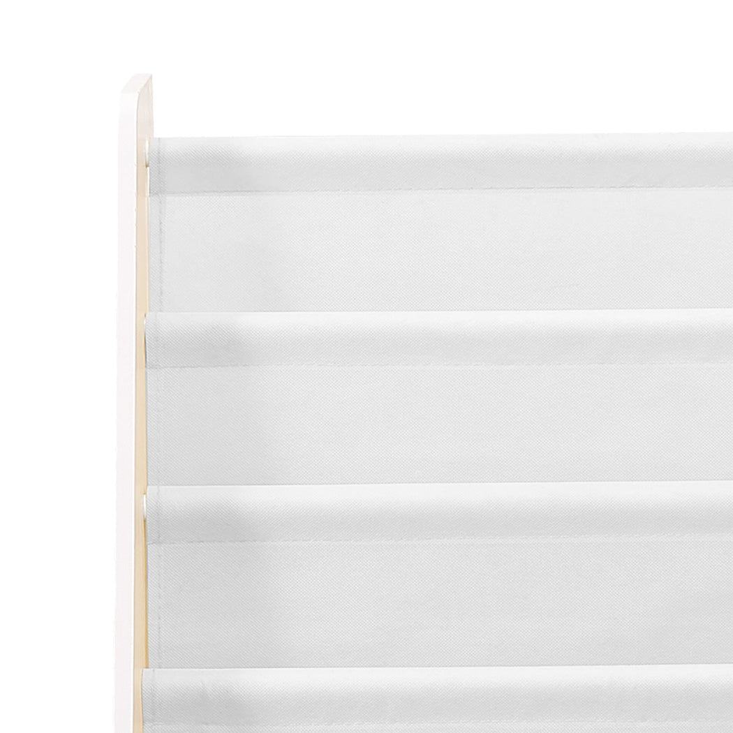 BoPeep Kids 4 - Tier Bookshelf Bookcase with Magazine Shelf - White - Rivercity House & Home Co. (ABN 18 642 972 209) - Affordable Modern Furniture Australia