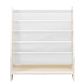 BoPeep Kids 4-Tier Bookshelf Bookcase with Magazine Shelf - White