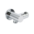 Brass Water Inlet Connector with Shower Head Hose Swivel Bracket Wall Elbow - Polished Chrome