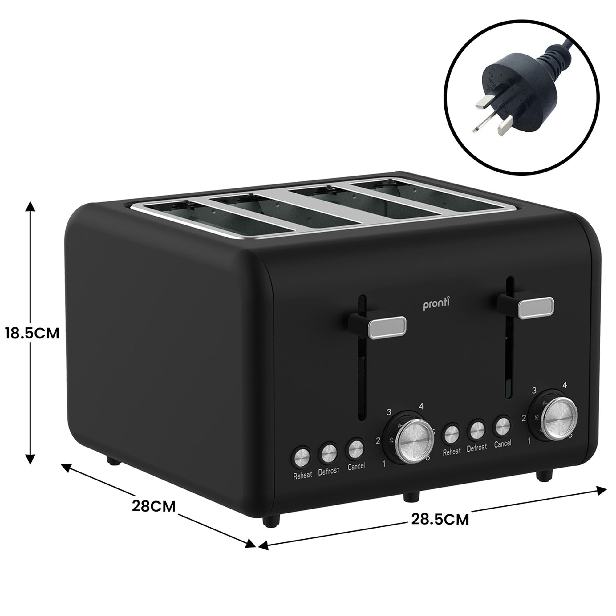 Breakfast Set with 1.25L Coffee Machine, Silver Noir Toaster & Kettle - Appliances > Kitchen Appliances > Kettles - Rivercity House & Home Co. (ABN 18 642 972 209) - Affordable Modern Furniture Australia