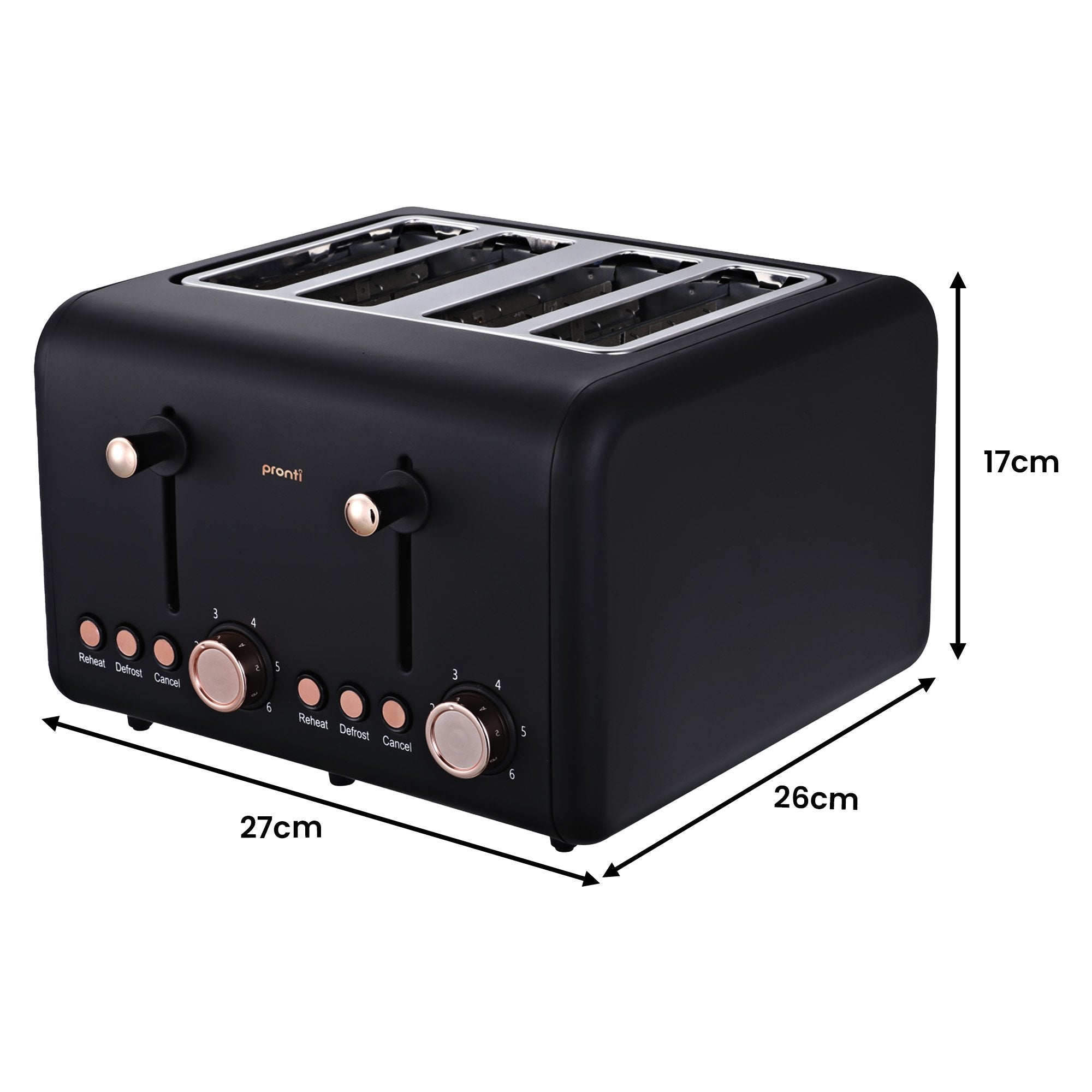 Breakfast Set with Rose Gold Kettle & Toaster with 1.2L Espresso Machine - Black - Appliances > Kitchen Appliances > Coffee Machines & Accessories - Rivercity House & Home Co. (ABN 18 642 972 209) - Affordable Modern Furniture Australia