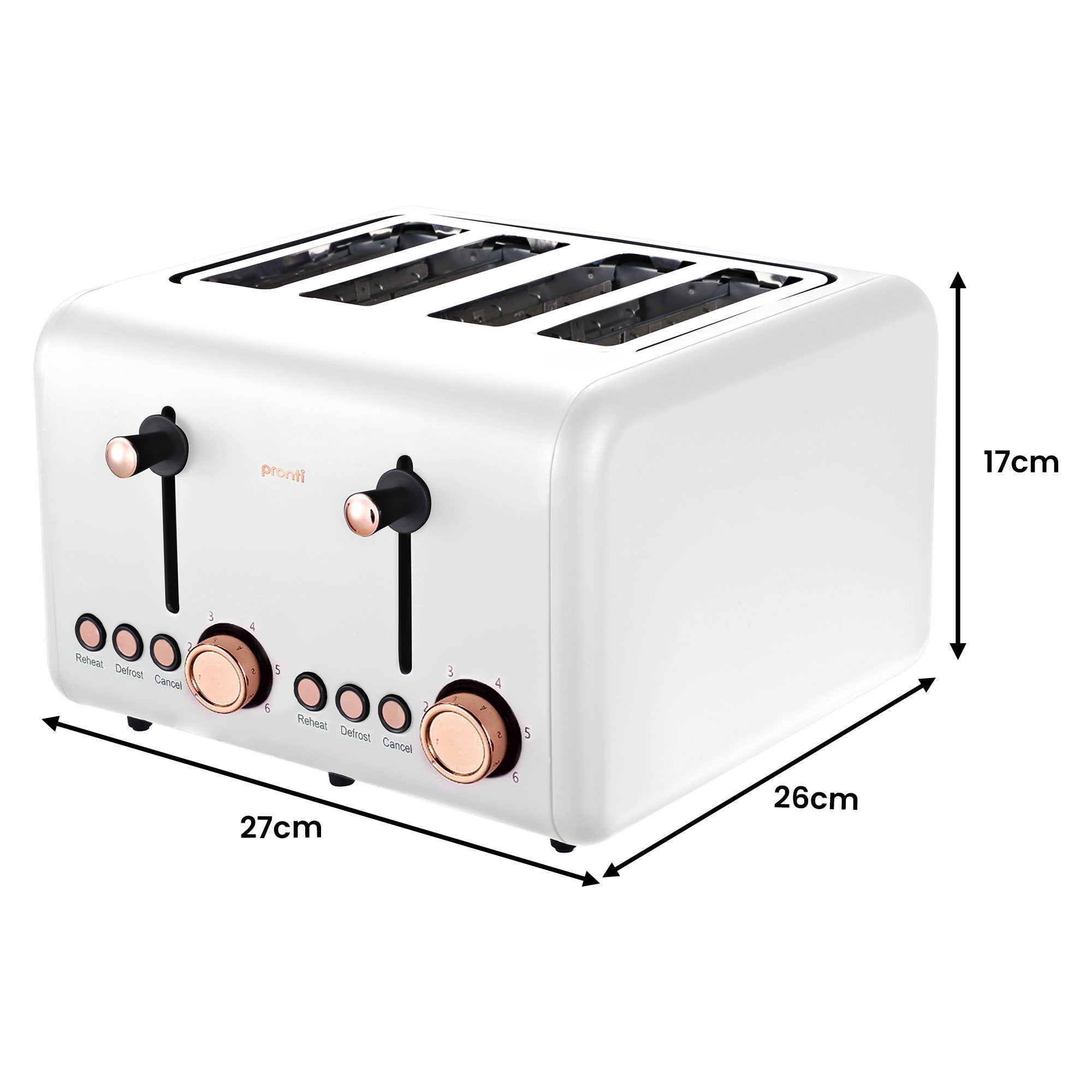 Breakfast Set with Rose Gold Kettle & Toaster with 1.2L Espresso Machine - White - Appliances > Kitchen Appliances > Coffee Machines & Accessories - Rivercity House & Home Co. (ABN 18 642 972 209) - Affordable Modern Furniture Australia