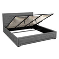 Bronte Storage King Bed Frame Grey