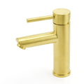7.5L/min Round Basin Mixer Kitchen Laundry Vanity Sink Faucet - Brushed Gold