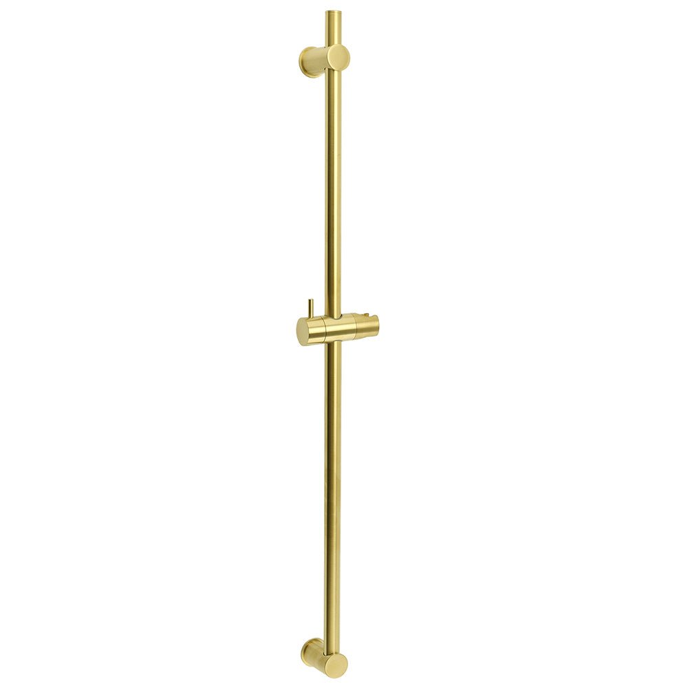 Brushed Gold Brass 850mm Long Sliding Rail Bar Swivel Handheld Shower Holder Kit - Furniture > Bathroom > Shower Heads & Screens - Rivercity House & Home Co. (ABN 18 642 972 209) - Affordable Modern Furniture Australia