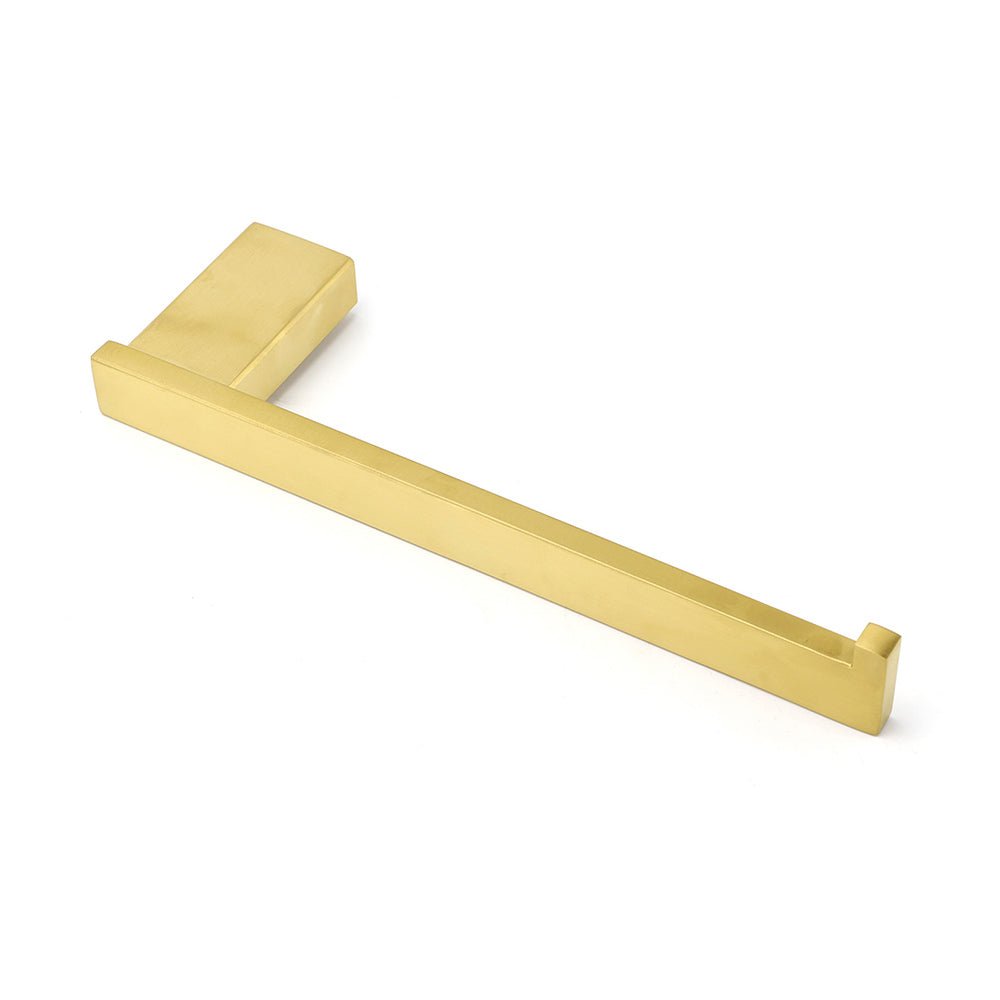 Brushed Gold Cubic Square Towel Holder Rack Clothes Hook Kit Bathroom Accessory - Home & Garden > Bathroom Accessories > Shower Accessories - Rivercity House & Home Co. (ABN 18 642 972 209) - Affordable Modern Furniture Australia