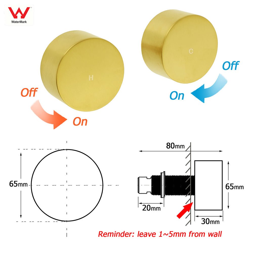 Brushed Gold Dual Shower Set 8" Round Head 3 Modes Handheld Sliding Rail Arm Twin Taps - Furniture > Bathroom > Shower Heads & Screens - Rivercity House & Home Co. (ABN 18 642 972 209) - Affordable Modern Furniture Australia