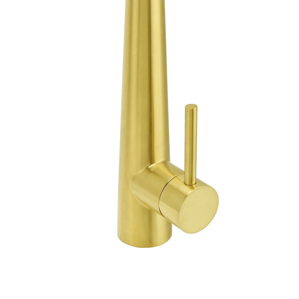 Brushed Gold Pull Out Kitchen Sink Tap Basin Mixer Faucet 2 Mode Spraying Spout - Furniture > Bathroom > Shower Heads & Screens - Rivercity House & Home Co. (ABN 18 642 972 209) - Affordable Modern Furniture Australia