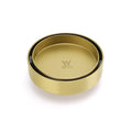 100mm Round Tile Insert Floor Drain with 50mm Outlet - Brushed Gold