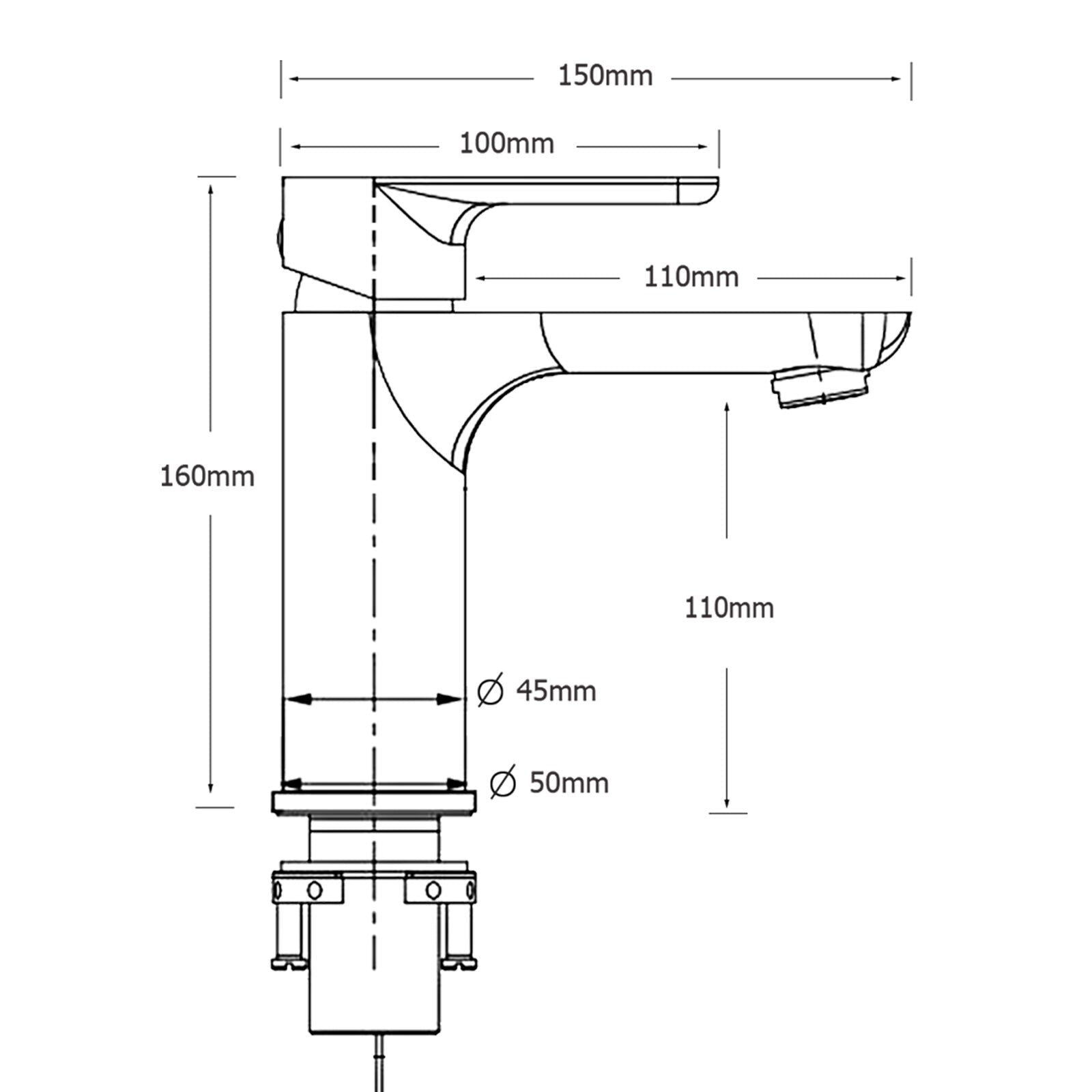 Brushed Gold Round Short Bathroom Vanity Laundry Chrome Basin Mixer Faucet Tap - Furniture > Bathroom > Shower Heads & Screens - Rivercity House & Home Co. (ABN 18 642 972 209) - Affordable Modern Furniture Australia
