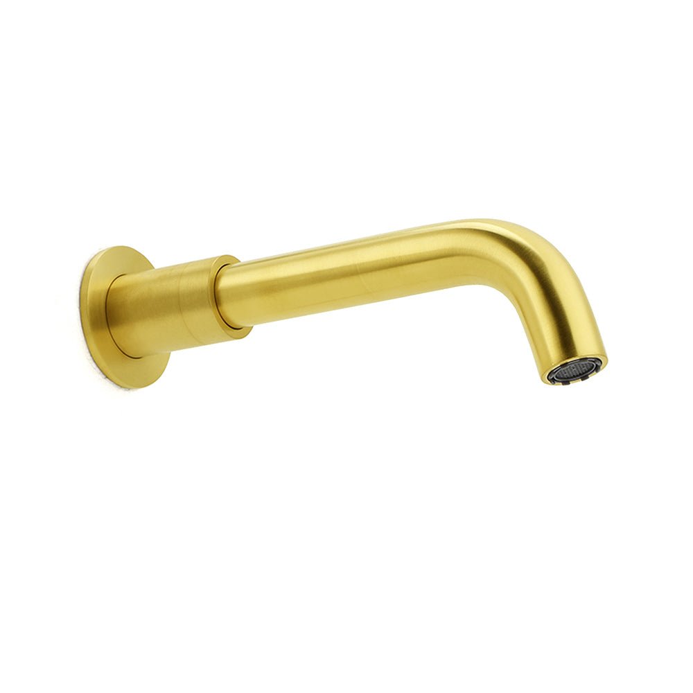 Brushed Gold Round Swivel Bathtub Spout Basin Faucet Bubble Water Outlet Curve - Furniture > Bathroom > Shower Heads & Screens - Rivercity House & Home Co. (ABN 18 642 972 209) - Affordable Modern Furniture Australia