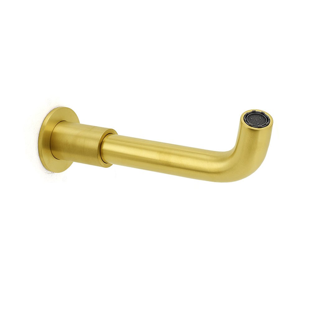 Brushed Gold Round Swivel Bathtub Spout Basin Faucet Bubble Water Outlet Curve - Furniture > Bathroom > Shower Heads & Screens - Rivercity House & Home Co. (ABN 18 642 972 209) - Affordable Modern Furniture Australia