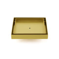 150x150mm Brushed Gold Square Tile Insert Floor Drain with 50mm Waste - Brushed Gold