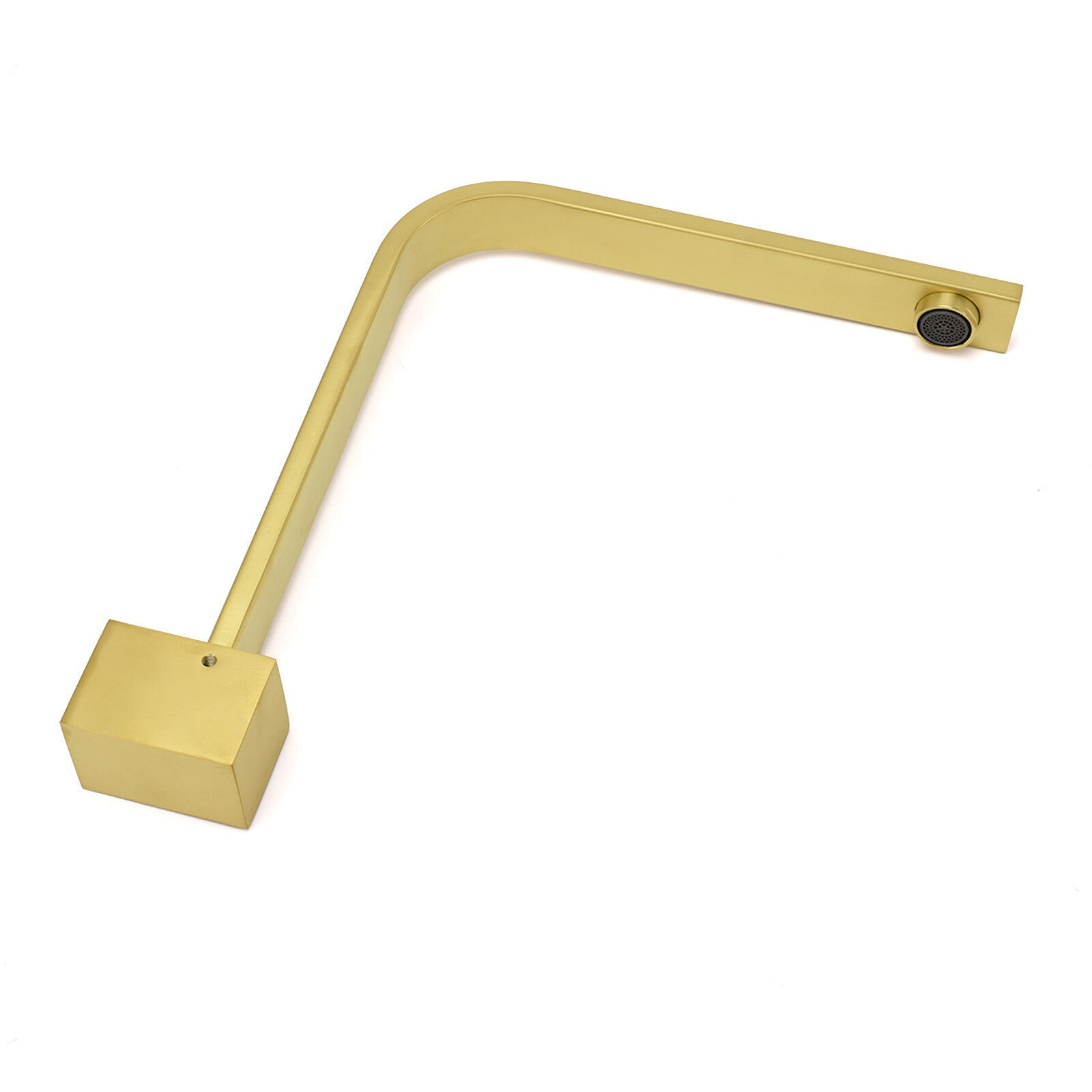 Brushed Gold Square Bathroom Spout Gooseneck Arm Bathtub Filler Tap Water Outlet - Furniture > Bathroom > Shower Heads & Screens - Rivercity House & Home Co. (ABN 18 642 972 209) - Affordable Modern Furniture Australia