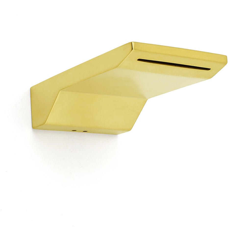Brushed Gold Square Cubic Shower Bathtub Waterfall Spout Filler Outlet 1/2" End - Furniture > Bathroom > Shower Heads & Screens - Rivercity House & Home Co. (ABN 18 642 972 209) - Affordable Modern Furniture Australia