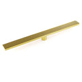 900mm Brushed Gold Strip Fence Bathroom Shower Floor Drain with 50mm Outlet - Gold