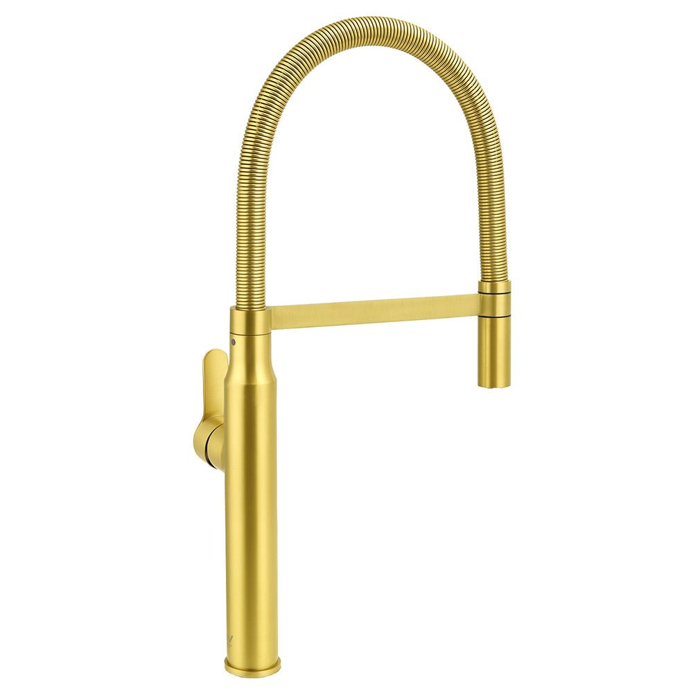 Brushed Gold Tall Kitchen Sink Basin Mixer 360º Swivel Faucet Tap Pull Out Spout - Furniture > Bathroom > Shower Heads & Screens - Rivercity House & Home Co. (ABN 18 642 972 209) - Affordable Modern Furniture Australia